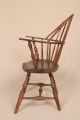18th Century American New England Windsor Sack Back Antique Arm Chair C.  1770 Pre-1800 photo 4