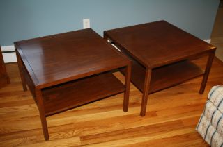 Pair Kittinger T152 Large Living Room Couch End Side Tables Mid Century Modern photo