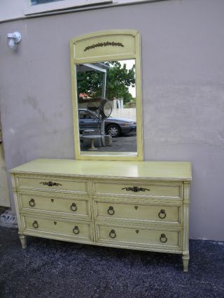 French Dresser With Mirror By White 1509 photo