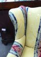 Antique/vintage Striped Wing Chair Circa 1940 - 1900-1950 photo 4