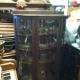 Antique Finish 3 Curved Glass China Cabinet. 1800-1899 photo 5