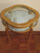 French Antique Louis Xv Style Bronze Mounted Lift Top Gilt Wood Vitrine 1800-1899 photo 4