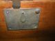 Antique Stagecoach Jenny Lind Wood Trunk With Metal Rivets And Bands 1800 ' S 1900-1950 photo 9
