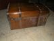 Antique Stagecoach Jenny Lind Wood Trunk With Metal Rivets And Bands 1800 ' S 1900-1950 photo 5