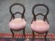 Pair Of Victorian Antique Mahogany Bow Back Chairs With Upholstered Seats 1880s 1800-1899 photo 1