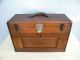 Victorian Oak Tool Box / Jewelry Box / Chest By Union 2461 1900-1950 photo 2