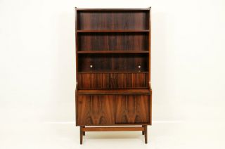 Rosewood Tall Bookcase Desk photo