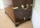 Antique Colonial Military Campaign Rosewood Chest Of Drawers Cupboard (c.  1860) 1800-1899 photo 5