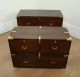 Antique Colonial Military Campaign Rosewood Chest Of Drawers Cupboard (c.  1860) 1800-1899 photo 8