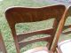 Gorgeous Set Of 4 Antique Quartersawn Oak Chairs 1900-1950 photo 5