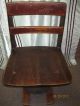 Antique Student W/ Patent Mark & Date Desk And Chair Unrestored Farm Fresh 1800-1899 photo 4