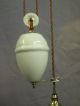 French Rise And Fall Ceiling Light With Opalescent Shade 20th Century photo 1