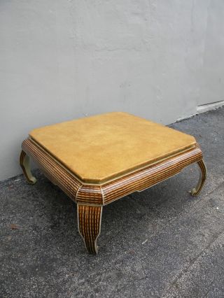 Mid - Century Hollywood Regency Hand - Painted Coffee Table 2302 photo