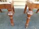 51075 Pair Antique Eastlake Victorian Carved Walnut Parlor Side Chairs 1800-1899 photo 5