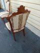 51075 Pair Antique Eastlake Victorian Carved Walnut Parlor Side Chairs 1800-1899 photo 8