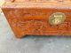 50664 Oriental Carved Trunk Storage Cabinet Blanket Chest Other photo 3