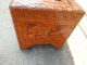 50664 Oriental Carved Trunk Storage Cabinet Blanket Chest Other photo 5