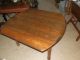 Wonderful Rustic 150+ Year Old Oak Drop Leaf Table Great For A Kitchen 1800-1899 photo 1