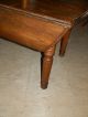 Wonderful Rustic 150+ Year Old Oak Drop Leaf Table Great For A Kitchen 1800-1899 photo 2