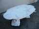 Marble Top Solid Wood Painted Living Room Coffee Table 002 Post-1950 photo 4