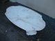 Marble Top Solid Wood Painted Living Room Coffee Table 002 Post-1950 photo 5