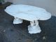Marble Top Solid Wood Painted Living Room Coffee Table 002 Post-1950 photo 6