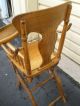 48809 Antique Victorian Collapsable Highchair Chair 1900-1950 photo 5