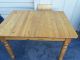 49956 Pine Kitchen Dining Tavern Table W/ Leaf And 4 Chairs Post-1950 photo 7
