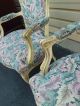 50924 Pair French Country Bergere Decorator Armchair S Chairs Chair S Post-1950 photo 6