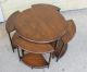Set Of 5 Nesting Art & Craft Coffee Tables.  Made From Walnut. Post-1950 photo 9