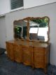 French Serpentine Cherry Dresser With Two Mirrors 2552 Post-1950 photo 1