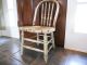Antique Primitive Shabby Bentwood Spindle Childs Chair Sturdy Solid Hardwood 1900-1950 photo 10