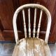Antique Primitive Shabby Bentwood Spindle Childs Chair Sturdy Solid Hardwood 1900-1950 photo 2