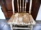 Antique Primitive Shabby Bentwood Spindle Childs Chair Sturdy Solid Hardwood 1900-1950 photo 6