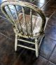 Antique Primitive Shabby Bentwood Spindle Childs Chair Sturdy Solid Hardwood 1900-1950 photo 7