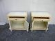 Pair Of Large French Painted End Tables / Side Tables By White 2256 Post-1950 photo 6