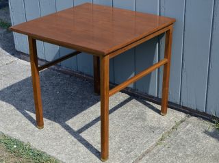 Mid Century Modern Signed Dunbar Taller Side Table Baker Knoll Vintage Furniture photo