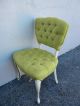 Pair Of French Painted Tufted Side By Side Chairs 2752 Post-1950 photo 4