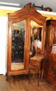 Gorgeous French Antique Walnut Louis Xv Full Size Bed,  Armoire,  & Nightstand 1800-1899 photo 6