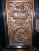19th Century Carved Ebony And Walnut Sideboard Romayne Panels Griffins Lions 1800-1899 photo 2
