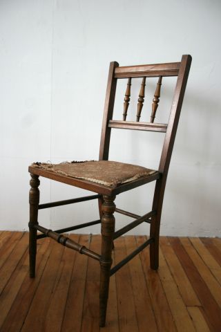 Antique Victorian Bedroom Chair Mahogany Fine Quality No.  2 photo