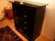 Mid Century Modern Chest Drawers Art Painted In Black Post-1950 photo 1