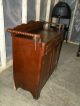 Antique Bedroom Furniture Empire Style Washstand Dresser With Turned Handles 1900-1950 photo 3