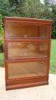 Vintage Barrister Lawyers Bookcase 3 Units + Top+base 1900-1950 photo 11
