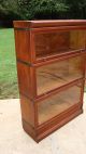 Vintage Barrister Lawyers Bookcase 3 Units + Top+base 1900-1950 photo 1
