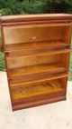 Vintage Barrister Lawyers Bookcase 3 Units + Top+base 1900-1950 photo 5