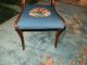 Amazing Antique Victorian Carved Needlepoint Chair 1800-1899 photo 3