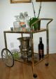 Mid Century Hollywood Regency Brass And Glass Bar Or Tea Serving Cart Post-1950 photo 8