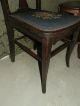 High - Back Mahogany Needlepoint Desk/vanity Chair 1800-1899 photo 1