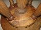 Antique Victorian Piano Stool Adjustable Bench Glass Claw Ball Feet 1900-1950 photo 7